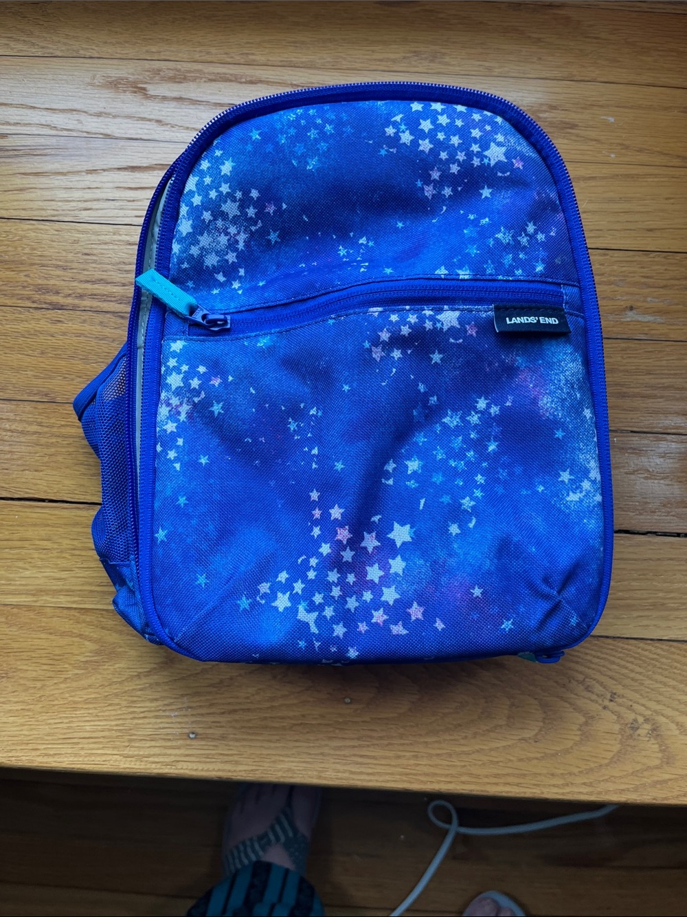 Lands' End Kids Royal Blue Starry Backpack